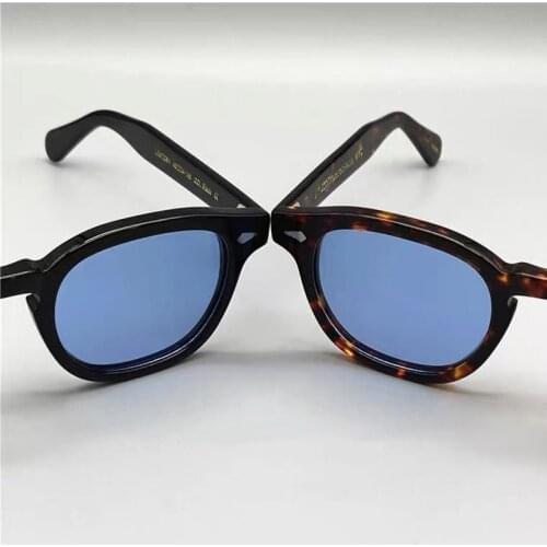 Johnny Depp LEMTOSH Brand Designer Sunglasses Men High Quality Acetate Sun Glasses Women Prescription Eyeglasses Oculos De Grau