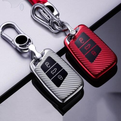 New TPU Carbon fiber style Car Key cover case For Volkswagen Golf Skoda Superb A7 Magotan Passat B8 A7 2016 2017 2018 2019 2020