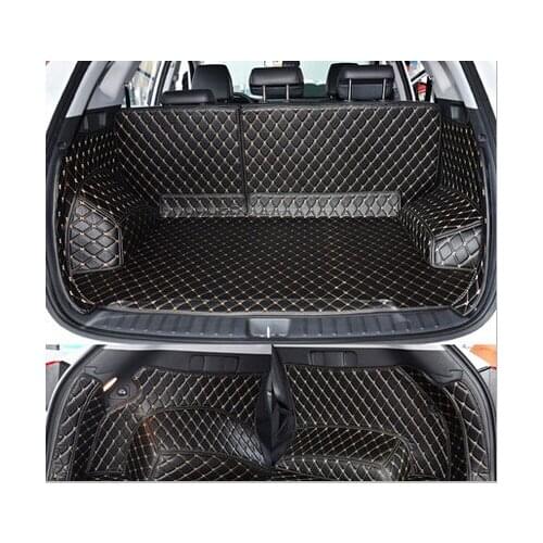 High quality Full set car trunk mats for Hyundai Tucson 2017 waterproof boot carpets cargo liner mat for Tucson 2016 2021