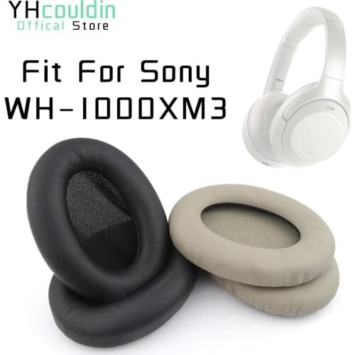 YHcouldin Ear Pads for Sony WH 1000XM3 Headphones WH-1000XM3 Earpads Earmuff Cover Cushions Replacement Cups Pillow Sleeve