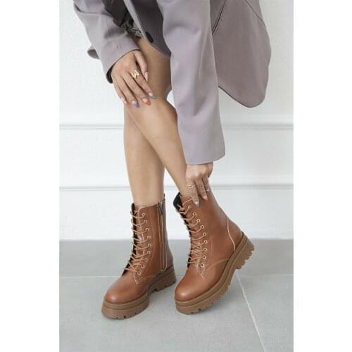 Women Boots Winter Fashion Brand Martin Boots Cross-tied Lady Shoes Female Plush Warm Shoes Thick Boots Ankle Boots 2022 new