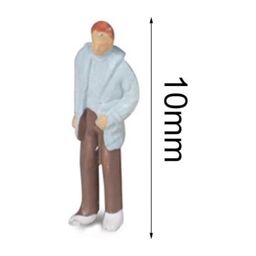 100Pcs/Set People Figure Portable Exquisite Texture ABS Vivid Painted Figure Sand Table Model Railway Figures Scenery Miniature
