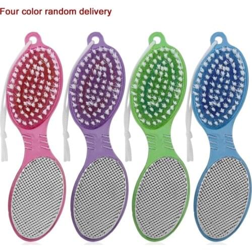 4 In 1 ABS Hand Foot File Pedicure Tool Foot Nail Buffer Brush Callus Rasp Scrubs Pumice Stone Beauty & Health Foot Care Tool