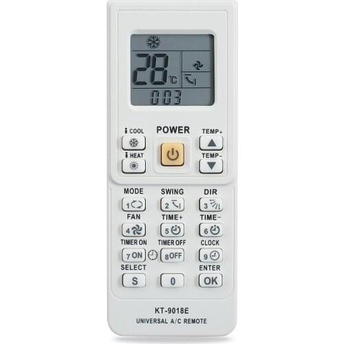 4000 in 1 Universal Air Conditioner Remote Control KT-9018E FOR AUX /Electrolux /Fujitsu /Gree /DAIKIN /TCL