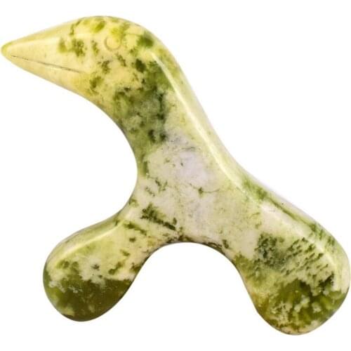 5pcs/lot Natural Jade Foot Massager Acupuncture Point Massage Foot Care Therapeutic Relief Tool