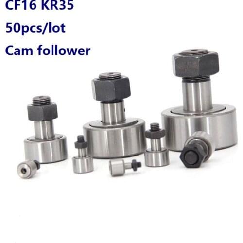 50pcs/lot CF16 KR35 Cam follower Stud type track rollers Needle Roller Bearings
