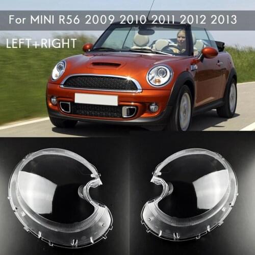 For-BMW MINI R56 2009 2010 2011 2012 2013 Side Car Headlight Lens Cover Headlamp Transparent Lampshade Shell Glass
