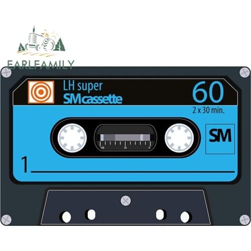 EARLFAMILY 13cm x 8.3cm For Cassette Fashion Car Stickers Fine Decal Vinyl Material Repair Sticker Car Accessories Decoration
