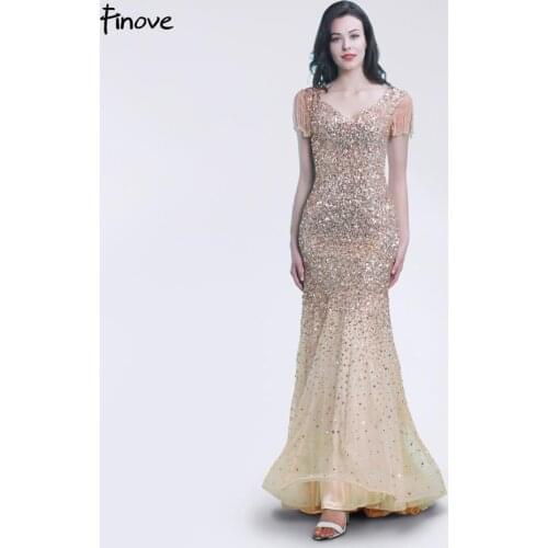 Finove V-neck Women Dresses