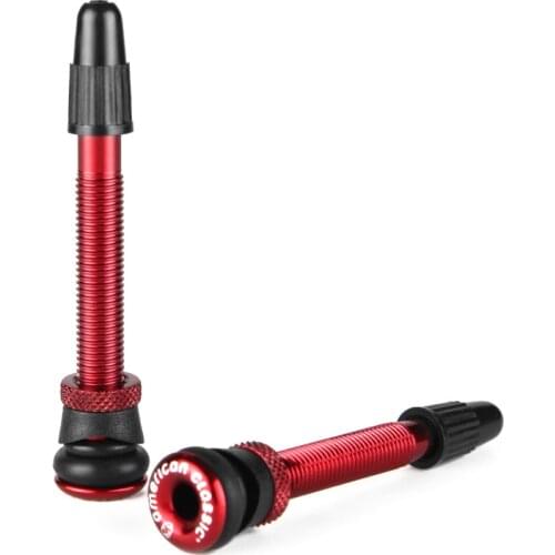 Bicycle presta valve mtb tubeless para valve 58mm bicycle tire valve presta bike tire cap accessories