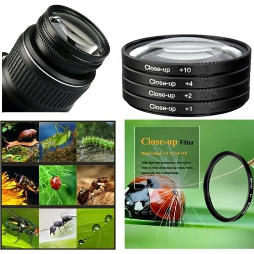 LimitX Close Up Filter Set & filter Case (+1+2 +4 +10) for Nikon Coolpix P900 P950 / Kodak PIXPRO AZ901 Digtial Camera