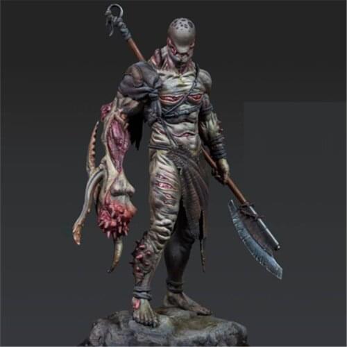 110mm Scale Model Resin Kit Creature Freak Orc Warrior GK Assembly Models Figure Resin Kit Model Colorless Self-Assembled Toy