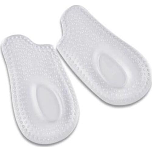 1Pair Soft Silicone Gel Insoles Heel Cushion Soles Pain Relief Protectors Spur Support Shoe Pad Feet Care Heel Foot Pads