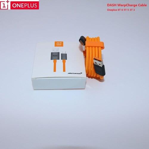 Nylon Original Oneplus 7 6t 6 5t 5 3t 3 Mclaren Cable USB Type C warp Dash Charge Fast Charging USB-C Oneplus6T cord 1m 5v 4a/6A
