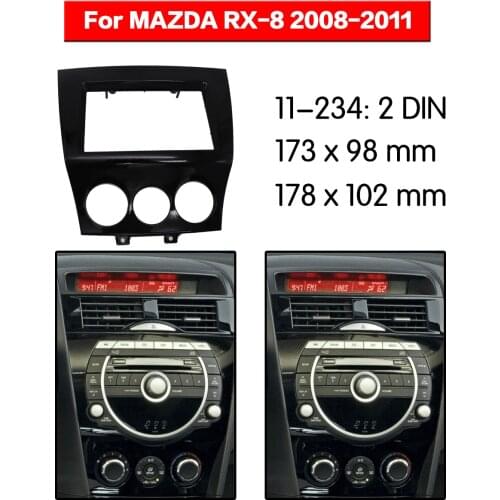 Car Radio frame Audio Fascia For MAZDA RX-8 2008 - 2011 Car Stereo Radio Fascia Panel Installation Adapter DVD player Frame