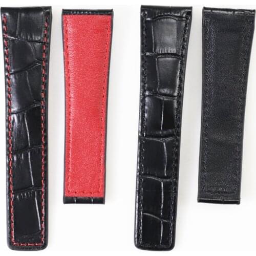 22mm 24mm layer cowhide watch strap for TAG Heuer AQUARACER CARRERA Monaco F1 watch bracelet band belt Wristband Accessories