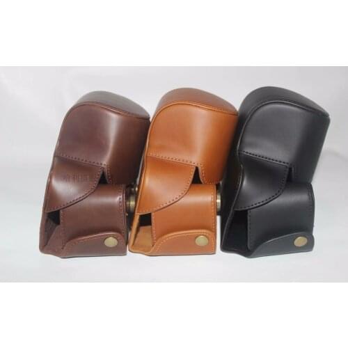 PU Leather Camera Bag Case For canon SX50 HS SX50 SX40 HS SX40 nikon P510 P520 Panasonic FZ200 V-LUX4 Camera Pouch With Strap