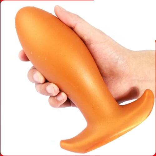 Super Big Butt Plug Trainer Kit with 5 Size,Oversize Liquid Silicone Anal Plug Prostate Massage Anus Dilator Anal Ball for Begin