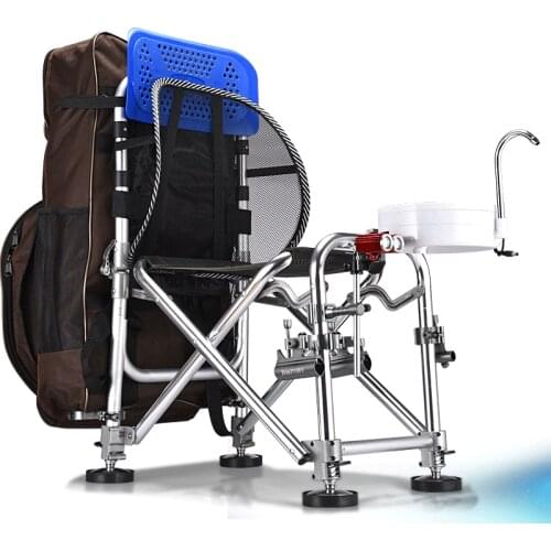 Super Stable Fishing Chair Kamp Sandalyesi Folding Camping Chairs with Backpack Sila Plegable Adjustable Backrest Fish Tackle