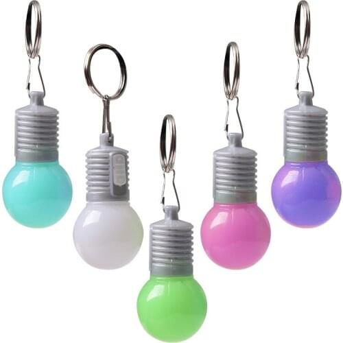 Led luminous flash bubble keychain creative flashing christmas new year toys small gift activities give pendant novelty jewelry