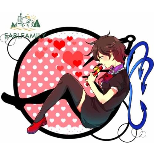 EARLFAMILY 13cm x 9.8cm For Anime Repair Car Sticker Vinyl Material Decal Personality Occlusion Scratch Motorcycle Decoration