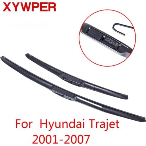 XYWPER Wiper Blades for Hyundai Trajet 2001 2002 2003 2004 2005 2006 2007 Car Accessories Soft Rubber Windshield Wipers