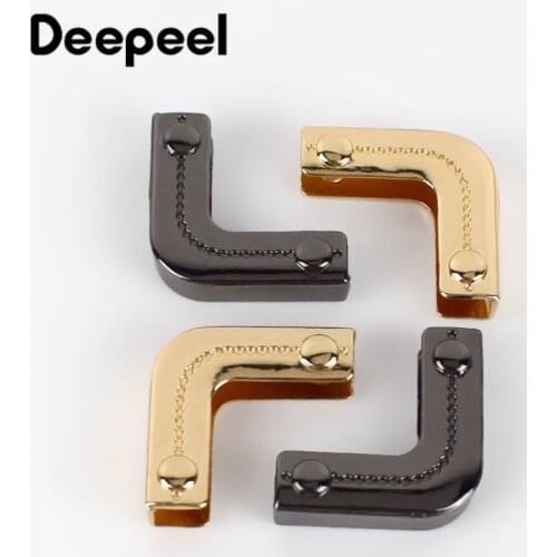 10/20pcs Metal Bag Corner Protector with Screw Decoration DIY Hardware Accessory Handbag Edge Protection Cover End Clips Buckle