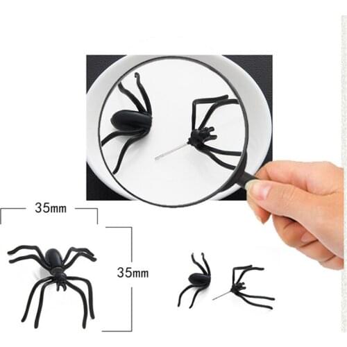 1-2pcs Spider Stud Earrings for Women Black 3D Creepy Punk Earrings Girls Halloween Party Horror Insect Accessories Jewelry Gift