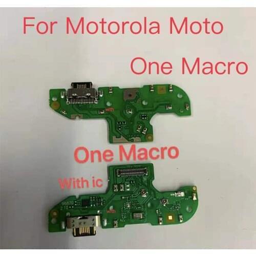 1pcs New USB Port Charging Board For Motorola Moto One Macro OneMacro USB Charging Dock Port Flex cable Repair Parts
