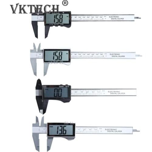 100/150mm Full Screen Plastic Electronic Digital Caliper Small Household High-Precision Industrial-Grade Measure Instrument Tool
