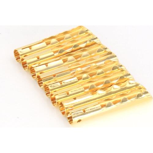 8PCS Gold Plated BFA Z Banana Speaker Plug Copper Connector HiFi