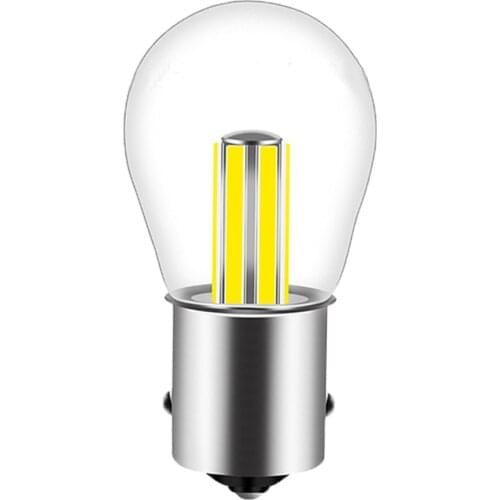 1X 6 Filament Chip 1156 Led P21W Car Light Bulb S25 Auto Ba15s Vehicle Reverse Turning Instructions Lamp White 12v RED 6000K