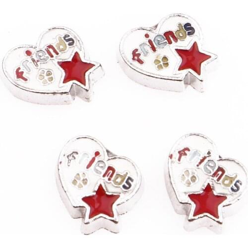 20Pcs/Lot Friends Star Floating Charms Hand-made DIY for Glass Lockets
