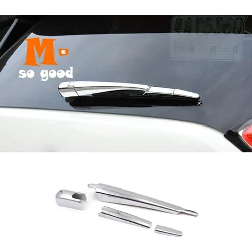 ABS Chrome For Nissan Leaf 2017 2018 2019 Car styling Auto Accessories Car rear Wiper strip Cover Trim