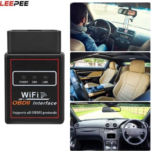 OBD2 Car Diagnostic Tool Scanner ELM 327 V2.1 OBD2 Code Reader for IOS Car Scanner Tool WIFI ELM327 OBDII Auto Diagnostic Tool