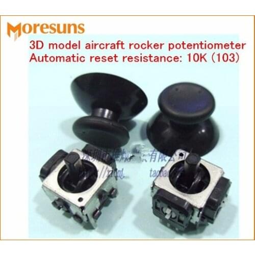 Free Ship 2pcs 10K Rocker potentiometer/3D model aircraft rocker potentiometer/Games handle potentiometer/joystick potentiometer