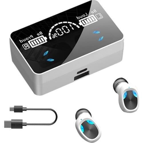 For X3 For Blue-tooth-compatible 5.1 Headset Type-C Wireless Digital Display Earset For IOS/for Android 3D Stereo Sound