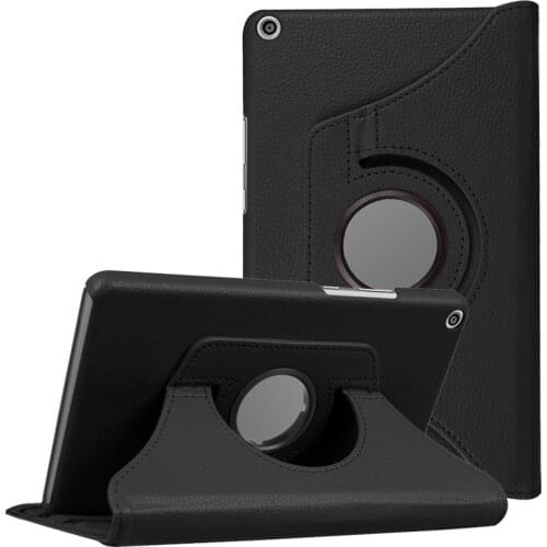 360 Rotating Case for Huawei MediaPad T3 8.0 KOB-L09 KOB-W09 Folding Stand Cover PU Leather Case for Huawei T3 8.0 Tablet Funda