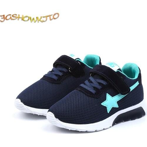 JGSHOWKITO Kids Shoes Boys Sports Shoes Girls Running Sneakers Children School Students Casual Shoes With Stars Fashion Soft Hot