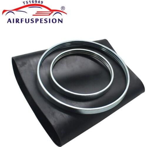 For Mercedes W221 Rear Rubber Sleeve with rings Pillows Air Bellows Air Suspension Repair Kit Bladder 2213205513 2213205613