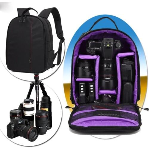 DSLR Camera Bag Photo Backpack Lens Pouch Case For Canon 750D 1300D 600D 650D 7D 70D 77D 700D 760D 800D 6D Fotocamera Bag