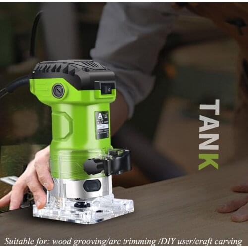 Trimming Machine Woodworking Slotting Machine DIY Multi-functional Engraving Electro-mechanical Wood Milling Machine