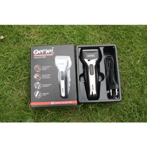 Gemei Gm-9003 Double Blade Cordless Shaver Shaper Foil Electric Shaver Head Shaving Machine Rotary Motor Razor