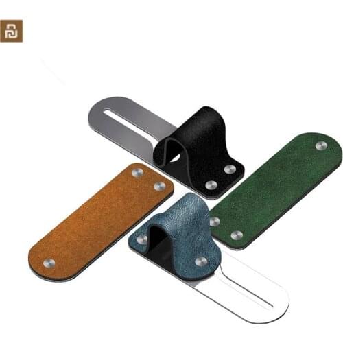 Youpin Freefinger Phone Finger Ring Holder Leather+Stainless Steel Mobile Phone Car Phone Mount Stand For iPhone XS/X/8/7 Huawei