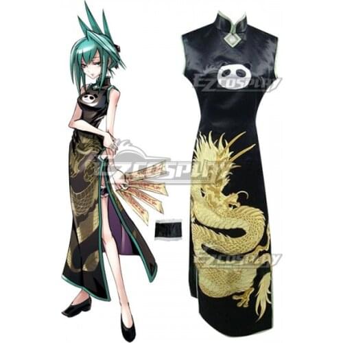 Shaman King Tao Jun Cheongsam Girls Party Dress Outfits Daily Elegant Classic Cheongsam Halloween Dress Cosplay Costume E001