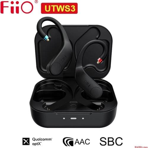 FiiO UTWS3 Eearhook True Wireless Bluetooth Amplifier Support App Control come with charging case MMCX or 0.78mm Optional