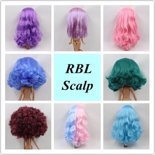 Blyth 1/6 Doll Wigs RBL Scalp with the hard endoconch dome with bang/no bangs fringe soft Different styles of hair choose skin