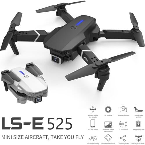 E525 PRO RC Quadcopter Profissional Obstacle Avoidance Drone Dual Camera 1080P 4K Fixed Height Mini Drone Helicopter Toy