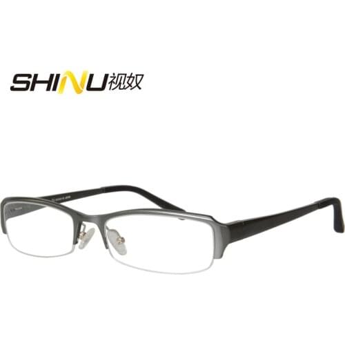 Metal Aluminium Plain Eye Glasses Men Women Optical Computer Glasses Myopia Eyeglasses Frame Oculos De Grau Femininos 1058