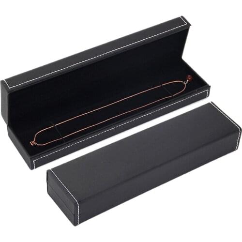 Fashion Cool Black Jewelry Package Boxes Necklace Bracelet Display Gift Box Packaging Organizer